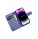 iCarer Plånboksfodral 2-i-1 skal iPhone 14 Pro Max Läder Flip Cover Anti-RFID Ljuslila (WMI14220728-LP)