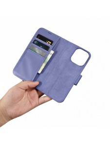 iCarer Plånboksfodral 2-i-1 skal iPhone 14 Pro Max Läder Flip Cover Anti-RFID Ljuslila (WMI14220728-LP)