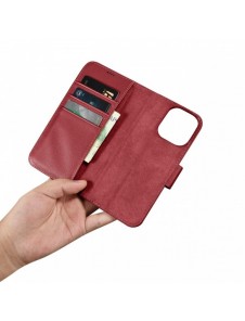 iCarer Plånboksfodral 2-i-1 skal iPhone 14 Pro Max Läder Flip Cover Anti-RFID Röd (WMI14220728-RD)