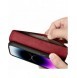iCarer Wallet Case 2in1 iPhone 14 Pro Leather Flip Case Anti-RFID röd (WMI14220726-RD)