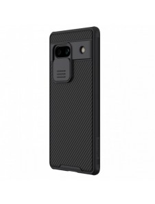 Google Pixel 7a pansarfodral med Nillkin CamShield Pro-fodral - svart