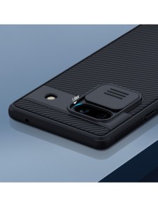 Google Pixel 7a pansarfodral med Nillkin CamShield Pro-fodral - svart