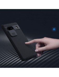 Google Pixel 7a pansarfodral med Nillkin CamShield Pro-fodral - svart