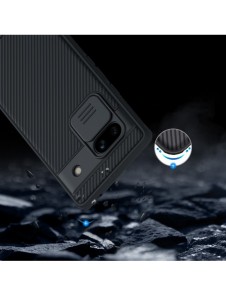 Google Pixel 7a pansarfodral med Nillkin CamShield Pro-fodral - svart