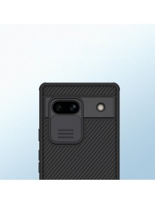 Google Pixel 7a pansarfodral med Nillkin CamShield Pro-fodral - svart