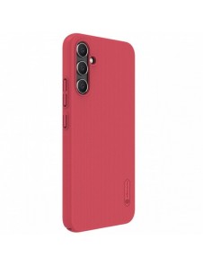 Hårt fodral för Samsung Galaxy A34 5G + Nillkin Super Frosted Shield telefonställ - Röd