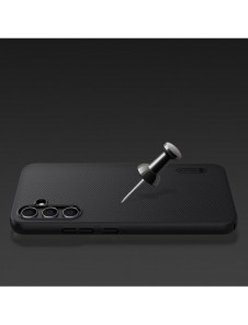 Hårt fodral för Samsung Galaxy A34 5G + Nillkin Super Frosted Shield telefonställ - Röd