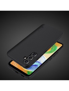 Hårt fodral för Samsung Galaxy A34 5G + Nillkin Super Frosted Shield telefonställ - Röd