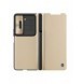 Läderfodral med flip och kameraskydd för Samsung Galaxy Z Fold 5 Nillkin Qin Leather Pro - Guld