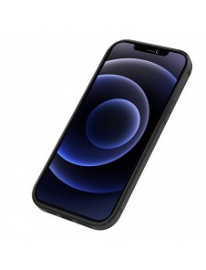 Nillkin Aoge Läderfodral äkta läder skyddande plånboksfodral iPhone 12 mini svart
