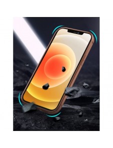 Nillkin Aoge Läderfodral äkta läder skyddande plånboksfodral iPhone 12 mini svart