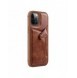 Nillkin Aoge Läderfodral äkta läder skyddande plånboksfodral iPhone 12 mini brun