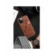 Nillkin Aoge Läderfodral äkta läder skyddande plånboksfodral iPhone 12 mini brun