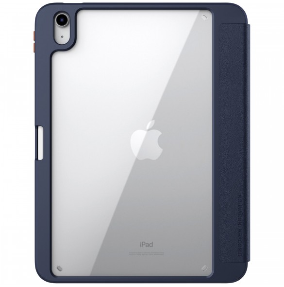 Nillkin Bevel Läderfodral för iPad 10,9'' 2022 (10 gen.) smart skal med flipstativ blå