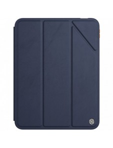 Nillkin Bevel Läderfodral för iPad 10,9'' 2022 (10 gen.) smart skal med flipstativ blå