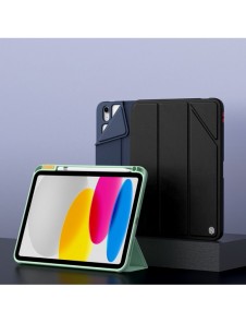 Nillkin Bevel Läderfodral för iPad 10,9'' 2022 (10 gen.) smart skal med flipstativ blå