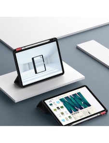 Nillkin Bevel Läderfodral för iPad 10,9'' 2022 (10 gen.) smart skal med flipstativ blå