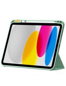 Nillkin Bevel läderfodral för iPad 10,9'' 2022 (10 gen.) smart skalskydd med flipstativ grön