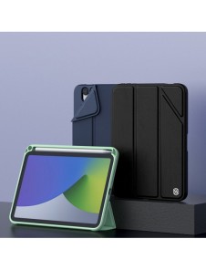 Nillkin Bevel Läderfodral för iPad mini 2021 skal med flip smart sovfodral svart