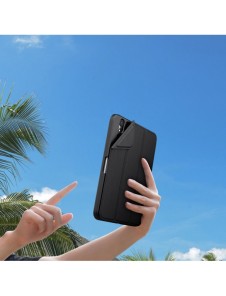 Nillkin Bevel Läderfodral för iPad mini 2021 skal med flip smart sovfodral svart