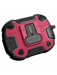 Nillkin Bounce Pro Case fodral för AirPods Pro 2 pansarfodral för hörlurar röd