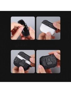 Nillkin Bounce Pro Case fodral för AirPods Pro 2 pansarfodral för hörlurar röd