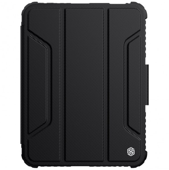 Nillkin Bumper Läderfodral Pro armored Smart Cover med kameraskal och iPad mini 2021 ställ svart