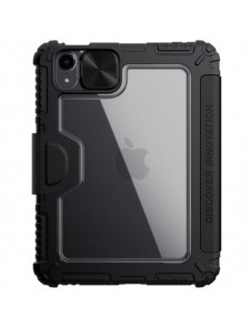 Nillkin Bumper Läderfodral Pro armored Smart Cover med kameraskal och iPad mini 2021 ställ svart