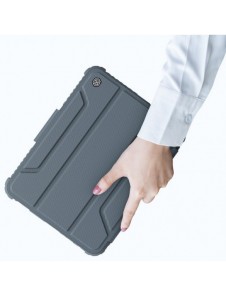 Nillkin Bumper Läderfodral Pro armored Smart Cover med kameraskal och iPad mini 2021 ställ svart
