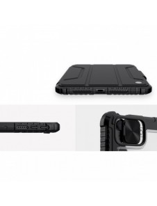 Nillkin Bumper Läderfodral Pro armored Smart Cover med kameraskal och iPad mini 2021 ställ svart