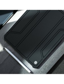 Nillkin Bumper Läderfodral Pro armored Smart Cover med kameraskal och iPad mini 2021 ställ svart