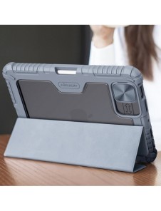 Nillkin Bumper Läderfodral Pro armored Smart Cover med kameraskal och iPad mini 2021 ställ svart