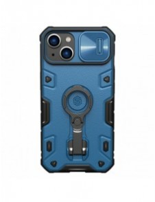 Nillkin CamShield Armor Pro Case Cover iPhone 14 Plus Armor Cover med kameraskydd Ring Stativ Blå