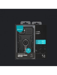Nillkin CamShield Armor Pro Case Cover iPhone 14 Plus Armor Cover med kameraskydd Ring Stativ Blå