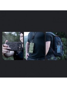 Nillkin CamShield Armor Pro Case Cover iPhone 14 Plus Armor Cover med kameraskydd Ring Stativ Blå