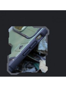 Nillkin CamShield Armor Pro Case Cover iPhone 14 Plus Armor Cover med kameraskydd Ring Stativ Blå