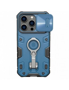 Nillkin CamShield Armor Pro Case Cover iPhone 14 Pro Armor Cover med kameraskydd Ring Stativ Blå