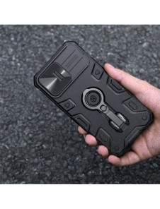Nillkin CamShield Armor Pro Case Cover iPhone 14 Pro Armor Cover med kameraskydd Ring Stativ Blå
