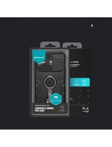 Nillkin CamShield Armor Pro Case Cover iPhone 14 Pro Max Armor Cover med kameraskydd Ring Stativ Blå