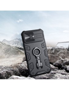 Nillkin CamShield Armor Pro Case Cover iPhone 14 Pro Max Armor Cover med kameraskydd Ring Stativ Blå