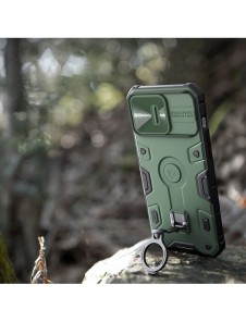 Nillkin CamShield Armor Pro Case Cover iPhone 14 Pro Max Armor Cover med kameraskydd Ring Stativ Blå