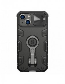 Nillkin CamShield Armor Pro Magnetic Case för iPhone 14 Plus MagSafe Armored Cover Stand Ring Svart
