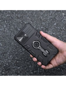 Nillkin CamShield Armor Pro Magnetic Case för iPhone 14 Pro Magnetic MagSafe Cover med kameraskydd blå