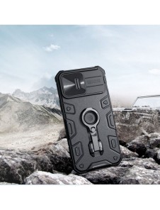 Nillkin CamShield Armor Pro Magnetic Case för iPhone 14 Pro Max Magnetic MagSafe Cover med kameraskydd blå