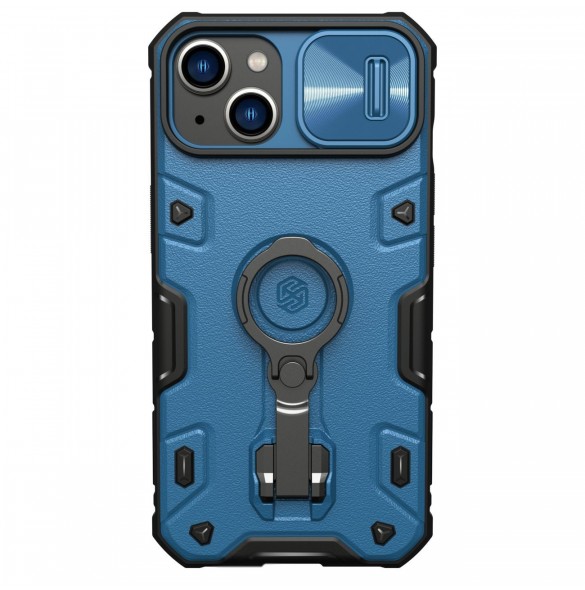 Nillkin CamShield Armor Pro Magnetic Case iPhone 14 Plus Magnetic MagSafe Cover med kameraskydd blå