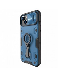 Nillkin CamShield Armor Pro Magnetic Case iPhone 14 Plus Magnetic MagSafe Cover med kameraskydd blå