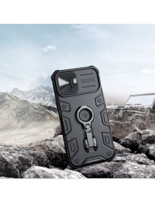 Nillkin CamShield Armor Pro Magnetic Case iPhone 14 Plus Magnetic MagSafe Cover med kameraskydd blå