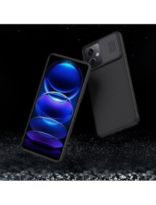 Nillkin CamShield-fodral för Xiaomi Redmi Note 12 5G / Poco X5 5G-fodral med kamerahölje svart