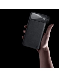 Nillkin CamShield Leather S Fodral iPhone 14 skal med kameraskal svart