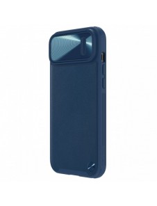 Nillkin CamShield Leather S Fodral iPhone 14 Plus skal med kameraskal blå